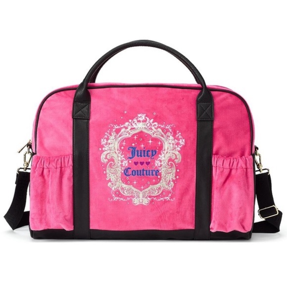 Juicy couture velour weekend duffel bag - Picture 1 of 8